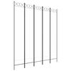vidaXL Cloison de s&eacute;paration 5 panneaux Blanc 200x220 cm Tissu