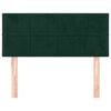 vidaXL Tête de lit Vert foncé 80x5x78/88 cm Velours