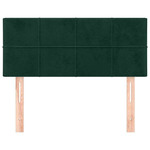 vidaXL Tête de lit Vert foncé 80x5x78/88 cm Velours