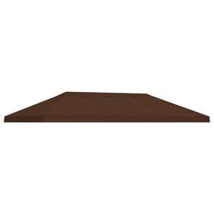 vidaXL Housse de canop&eacute;e de gazebo 6 x 3 m Marron Polyester 190