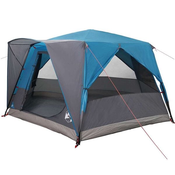 vidaXL Tente Cabane avec toit avec stockage Bleu 400 x 350 x 212 cm
