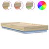 vidaXL Cadre de lit sans matelas avec lumi&egrave;res LED 90x200 cm