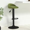 vidaXL Tabouret de bar Vert clair Velours