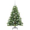 vidaXL Sapin de No&euml;l artificiel avec 150 LED Vert 120 cm PE et PVC