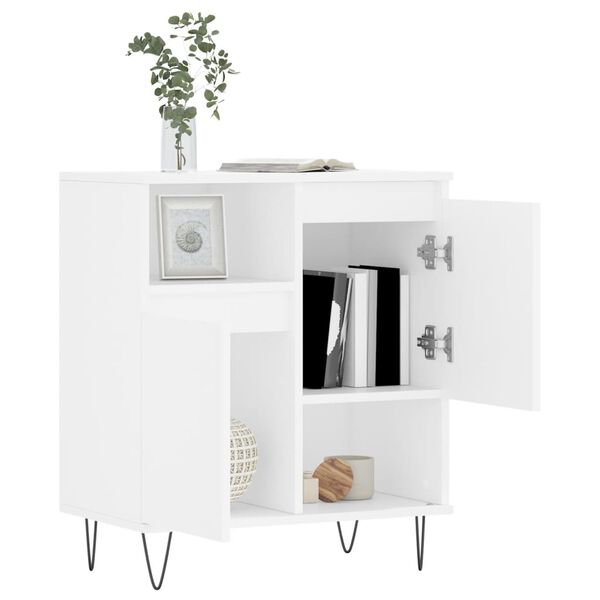 vidaXL Buffet Blanc 60x35x70 cm Bois d'ingénierie