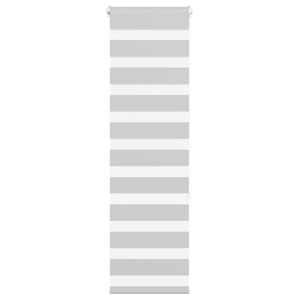 vidaXL Store z&egrave;bre gris clair largeur du tissu 35,9 cm polyester