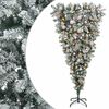 vidaXL Arbre de No&euml;l artificiel &agrave; branches articul&eacute;es &agrave; l'envers