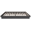 vidaXL Cadre de lit sans matelas gris bois massif 140x190 cm