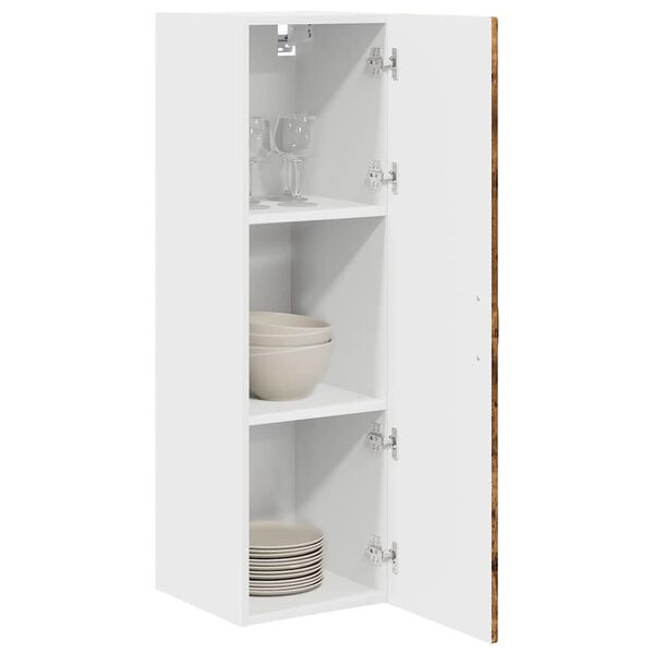 vidaXL Armoire de cuisine avec &eacute;tag&egrave;re Ch&ecirc;ne fum&eacute; 30 x 31 x 100 cm