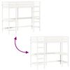 vidaXL Lit superposé sans matelas blanc 80x200 cm bois de pin massif