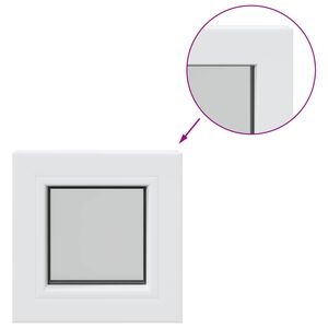 vidaXL Couleur blanche de la fen&ecirc;tre de cave int&eacute;rieure RISOR