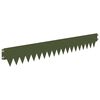 vidaXL Bordure de Pelouse 50 pcs 103 x 15 cm m&eacute;tal Vert olive