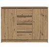 vidaXL Buffet et tiroirs ch&ecirc;ne artisanal 100,5x35x76cm bois ing&eacute;nierie