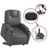 vidaXL Fauteuil inclinable Gris Similicuir