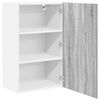 vidaXL Armoire suspendue Gris Sonoma et Blanc 50 x 31 x 80 cm
