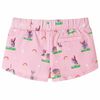 Short pour enfants avec cordon de serrage rose clair 92