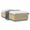 vidaXL Cadre de lit Ch&ecirc;ne Sonoma 80 x 200 cm Bois d'ing&eacute;nierie