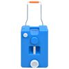 vidaXL R&eacute;servoir d'eau sur roues pour camping 25 L Bleu