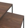 vidaXL Ensemble de table basse 2 pcs Bois d'ing&eacute;nierie et m&eacute;tal