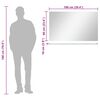 vidaXL Miroir mural avec étagère 100x60 cm Verre trempé