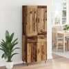 vidaXL Haut Armoire Bois Ancien 69,5 x 34 x 180 cm Bois d'ing&eacute;nierie