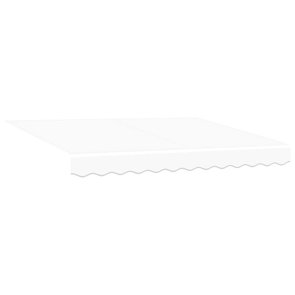 vidaXL Auvent R&eacute;tractable Blanc 350 x 250 cm tissu