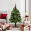 vidaXL Sapin de Noël avec 150 LED avec support Vert 120 cm PE