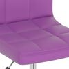vidaXL Chaises &agrave; manger pivotantes lot de 4 violet similicuir