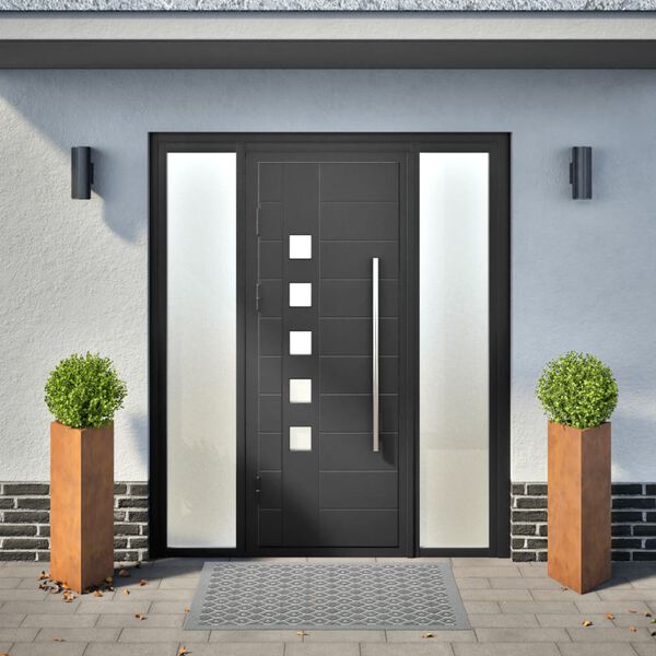 vidaXL Jardini&egrave;res 2 pcs triangulaire acier r&eacute;sistant aux intemp&eacute;ries