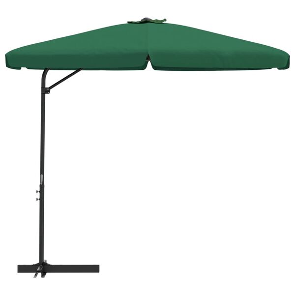 vidaXL Parasol d'ext&eacute;rieur avec m&acirc;t en acier 300 cm vert