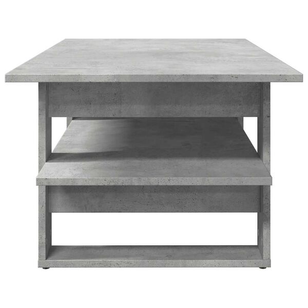 vidaXL Table basse gris b&eacute;ton 102x55x42 cm bois d'ing&eacute;nierie