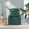 vidaXL Fauteuil de massage inclinable Vert fonc&eacute; Tissu
