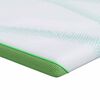 vidaXL Surmatelas Blanc et vert 140 x 190 cm Tissu Jacquard