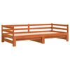vidaXL Lit de jour et lit gigogne sans matelas 90x190 cm bois massif