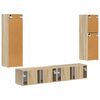 vidaXL Ensemble meuble TV 4 pcs Ch&ecirc;ne Sonoma Bois d'ing&eacute;nierie