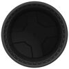vidaXL Pot &agrave; fleurs rond 24 pcs Noir &Oslash; 15 x 12 cm Plastique