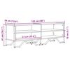 vidaXL Meuble TV sonoma gris 122x34x41 cm bois d'ingénierie