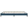vidaXL Cadre de lit sans matelas bleu fonc&eacute; 180x210 cm velours
