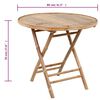 vidaXL Mobilier à dîner d'extérieur pliable 5 pcs avec coussins bambou