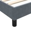vidaXL Sommier &agrave; lattes de lit et matelas gris fonc&eacute; 90x210 cm velours