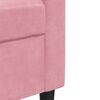 vidaXL Ensemble de canapés 2pcs et coussins et traversins rose velours