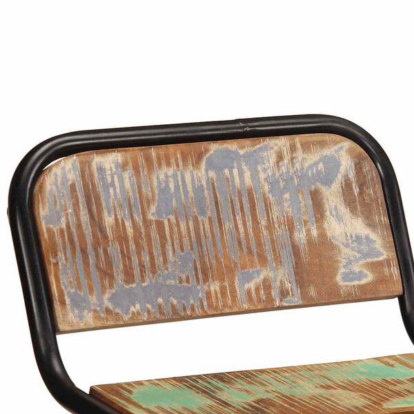 vidaXL Tabourets de bar lot de 4 46x35,5x70cm bois massif récupération