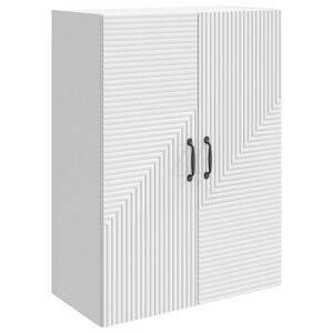 vidaXL Armoire Murale Blanc 66 x 34,5 x 90 cm Bois d'ing&eacute;nierie