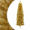 vidaXL Arbre de No&euml;l slim artificiel avec boules 180 cm 300 LED