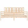 vidaXL Cadre de lit sans matelas 200x200 cm bois massif