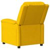 vidaXL Fauteuil &eacute;lectrique de massage Jaune Velours