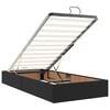 VidaXL Cadre de lit ottoman avec matelas noir 180x200 cm similicuir