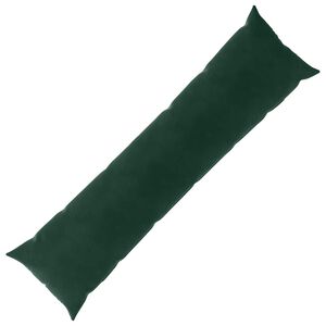 vidaXL Coussin avec oreiller HEERLEN Vert fonc&eacute; 40 x 145 cm Velours