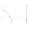 vidaXL Clôture avec poteau Argenté 1 x 10 m Acier