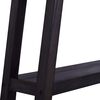 vidaXL Table console Noir 120x30x75 cm Bois d'acajou massif